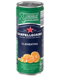 San Pellegrino Clementina 33CL CANS 1X24