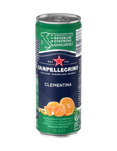 San Pellegrino Clementina 33CL CANS 1X24