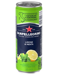 San Pellegrino Limone & Menta 33CL CANS 1x24