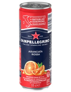 San Pellegrino Aranciata Rossa 33CL CANS 1x24pc