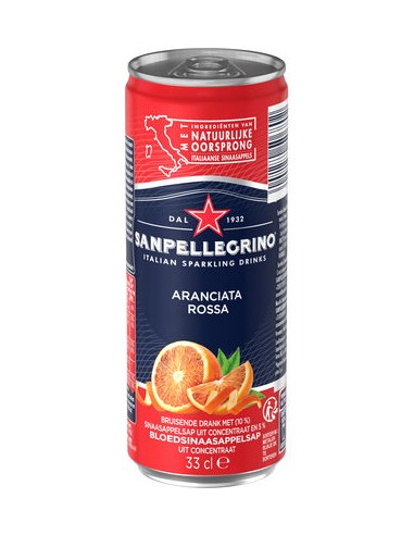 San Pellegrino Aranciata Rossa 33CL CANS 1x24pc