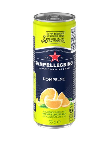 San Pellegrino Pompelmo 33CL CANS 1x24