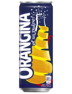 ORANGINA JAUNE SLEEK CANS 33CL - 4X6