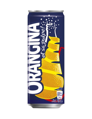 ORANGINA JAUNE SLEEK CANS 33CL - 4X6