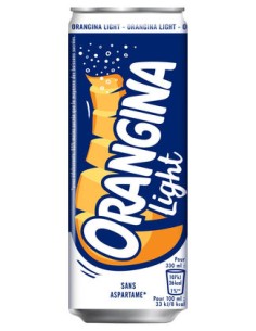 ORANGINA LIGHT SLEEK CANS 33CL - 4X6