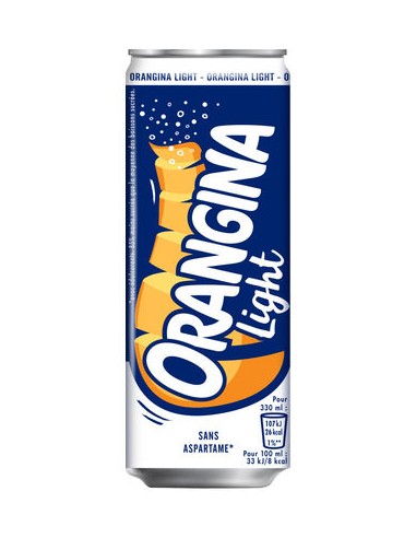 ORANGINA LIGHT SLEEK CANS 33CL - 4X6