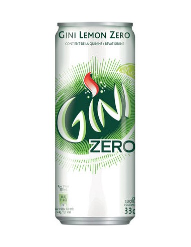 GINI ZERO SLEEK CANS 33CL - 4X6