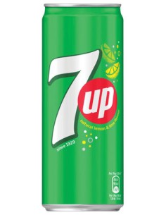 SEVEN UP REGULAR SLEEK CANS 33CL - 4X6
