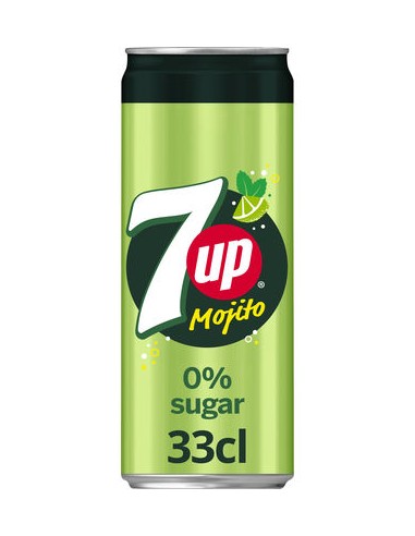 SEVEN UP FREE MOJITO SLEEK CANS 33CL - 4X6