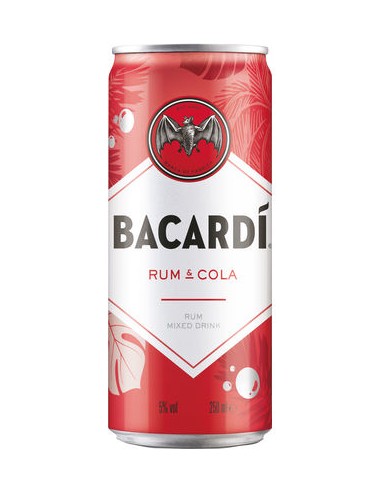 BACARDI-COLA 5° CANS 25CL - 24