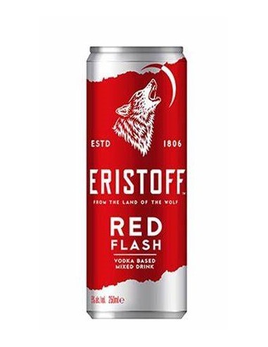 Eristoff Red Flash 25CL CANS