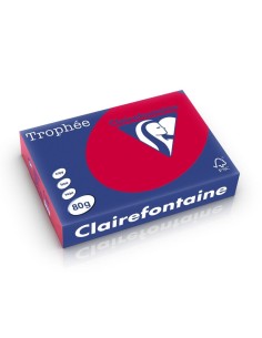 Clairefontaine A4 80GR RougeGRoseille 1782