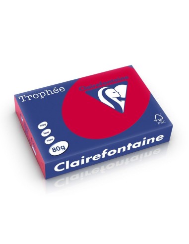 Clairefontaine A4 80GR RougeGRoseille 1782