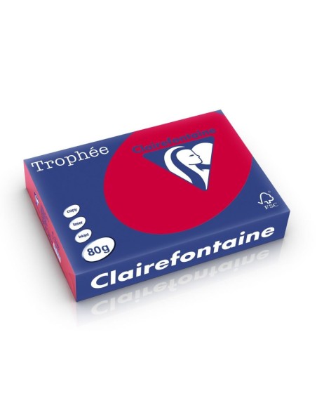 Clairefontaine A4 80GR RougeGRoseille 1782