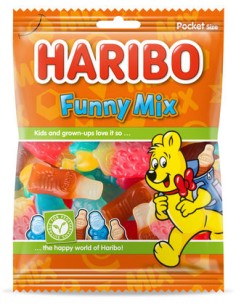 HARIBO FUNNY MIX SACHET 75GR