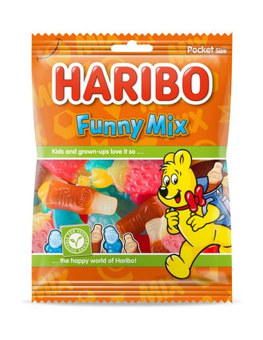 HARIBO FUNNY MIX SACHET 75GR