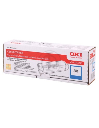 Oki cartouche laser  C-5850 bleu cyan