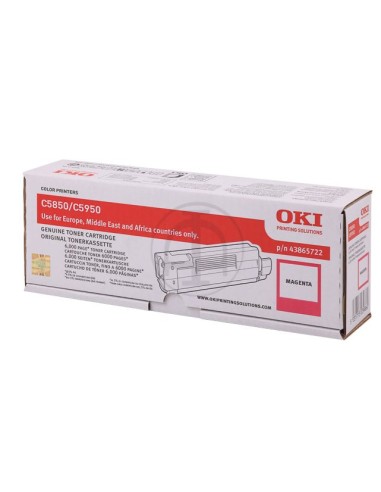 Oki cartouche laser C-5850 rose magenta