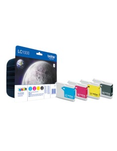 LC1000VALBPDR BROTHER DCP130C INK (4) 1x500p. black +...
