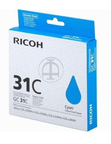Ricoh cartouche gel 31C bleu cyan