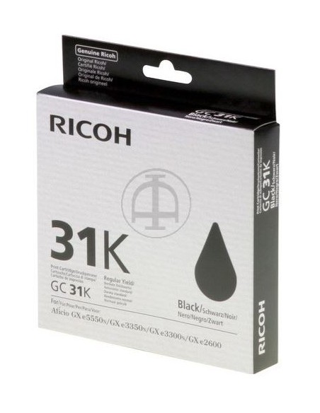Ricoh cartouche gel 31K noir