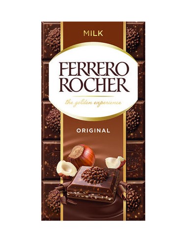 FERRERO ROCHER TABLET NOISETTES/LAIT 90GR