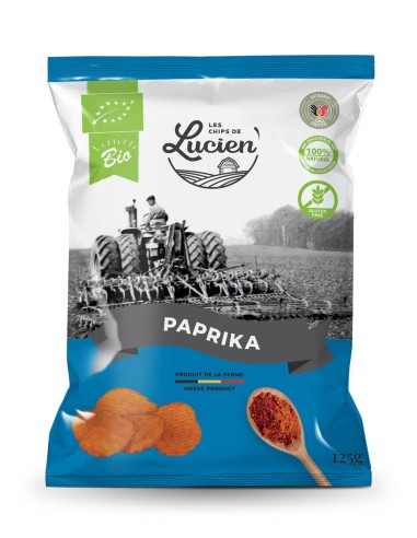 LES CHIPS DE LUCIEN PAPRIKA 125GR