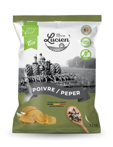 LES CHIPS DE LUCIEN POIVRE&SEL 125GR