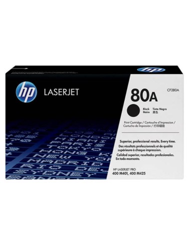 CF280A HP LJPRO400 M401 CARTRIDGE BLK ST HP80A 2560pages standard capacity