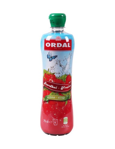 ORDAL SIROP DE FRAISE PET 75CL -1X