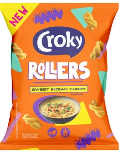 Croky ROLLERS Indian curry 9x100Gr
