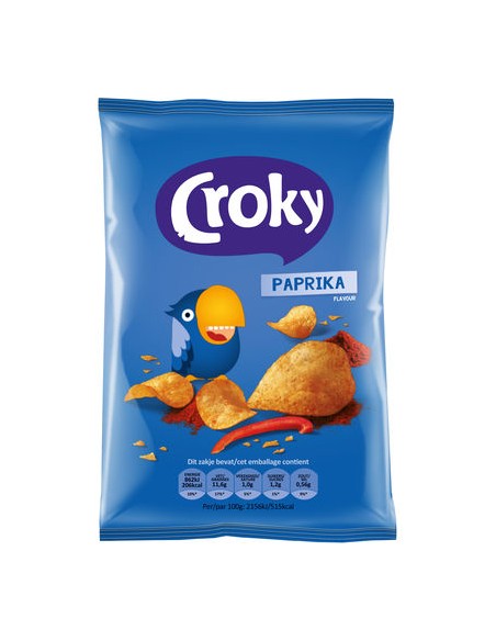 CROKY CHIPS paprika 20x40gr