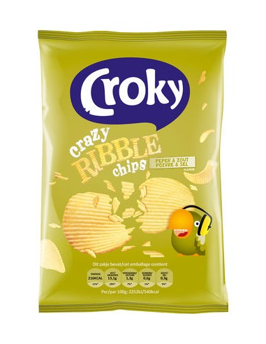 CROKY Chips Poivre/Sel 20x40Gr