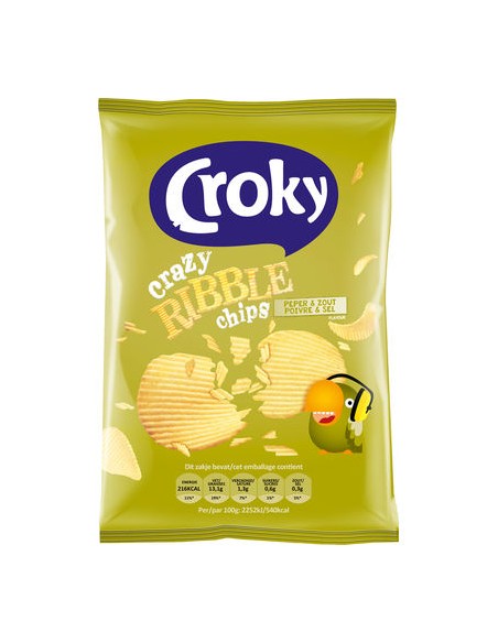 CROKY Chips Poivre/Sel 20x40Gr