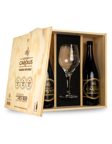 COFFRET GOUDEN CAROLUS WHISKY INFUSED (2 X 75 CL)+1X