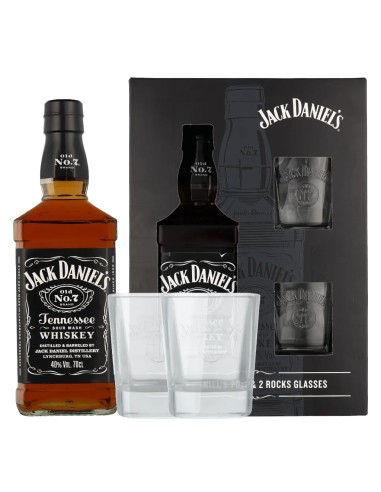 Coffret Jack Daniels 2 verres