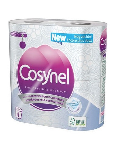 Papier Toilette Cosynel - 3 épaisseurs rouleaux (9 rouleaux)