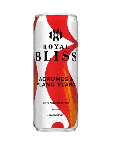 ROYAL BLISS  AGRUMES YLANG YLANG  SLEEK CANS 25CL - 4X6( sur commande)
