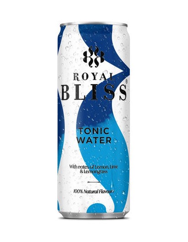 ROYAL BLISS TONIC WATER SLEEK CANS 25CL - 4X6