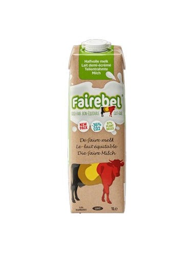 Fairebel Lait demi-écrémé 1L BRIK-1X6