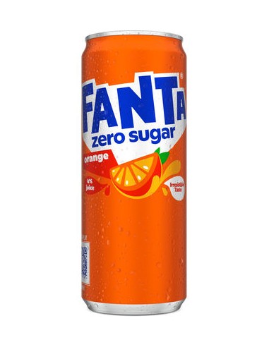 Fanta ZERO ORANGE 33CL CANS - 4x6