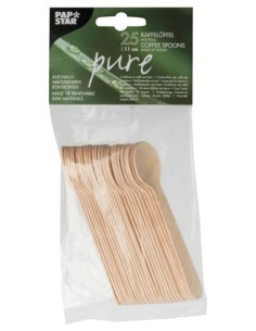 CUILLERES A CAFE BOIS PURE 25P-11CM