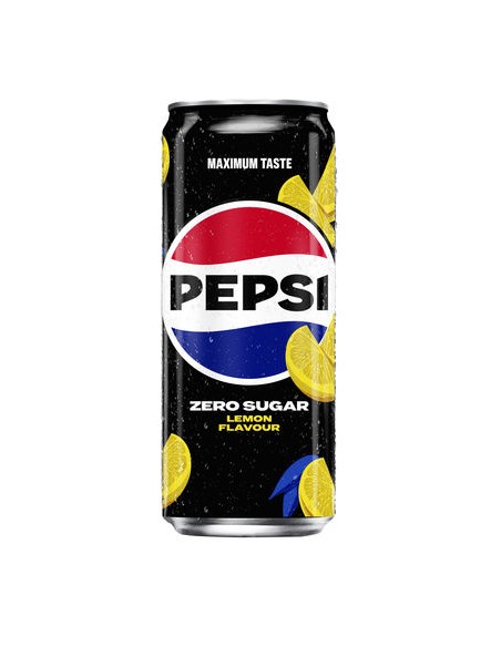 PEPSI ZERO LEMON SLEEK CANS 33CL - 4X6