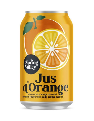 Cans SpringValley Orange 33CL (1X24)