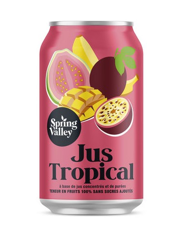 Cans SpringValley Tropical 33CL (1X24)