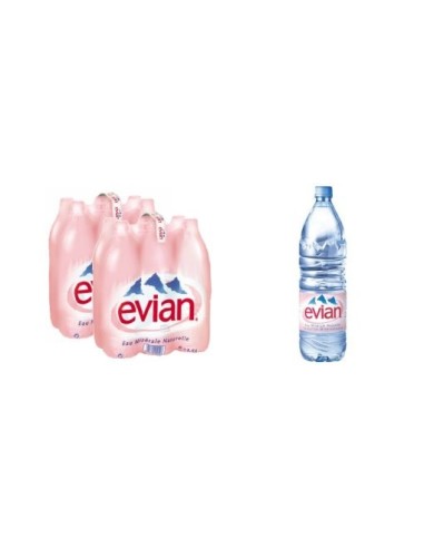 Evian Maxi 1,5L PET 2x6