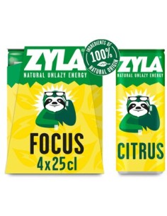 ZYLA FOCUS CITRUS CANS 25CL (1X4)