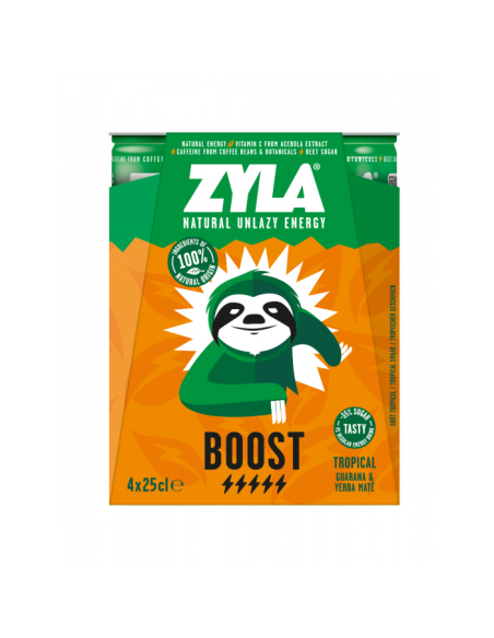 ZYLA BOOST TROPICAL CANS 25CL (1X4)
