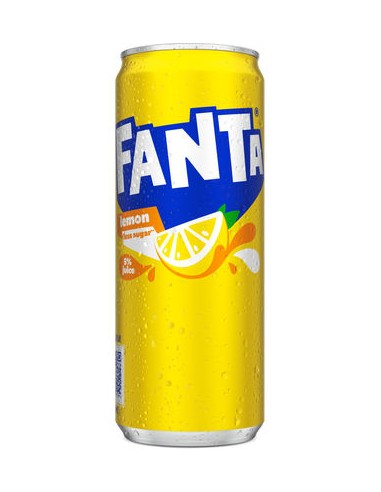 Sleek Cans Fanta Lemon 33 Cl