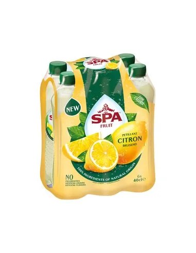 SPA FRUIT SPARKLING CITRON PET 40CL - 4X6